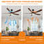 Ventilateur de plafond 5 pales en bois massif 52 pouces-1083609278-1083609279