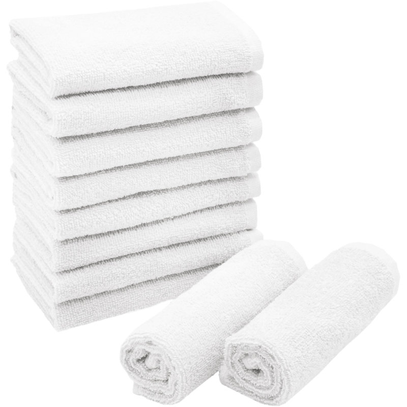 Midweight Bath Towel, White
