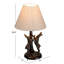 Lampe de table lapin avec abat-jour empire en lin
