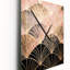 Horloge murale Rose Gold Radiance - formes abstraites surdimensionnée-1183670626