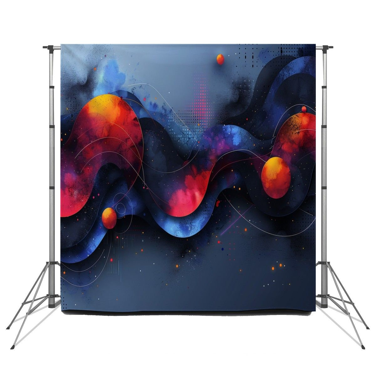 Sliding Backdrops VisionDecor Abstract motion Backdrop Abstract Large Colourful swirls ...