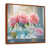 Toile avec cadre flottant brun
