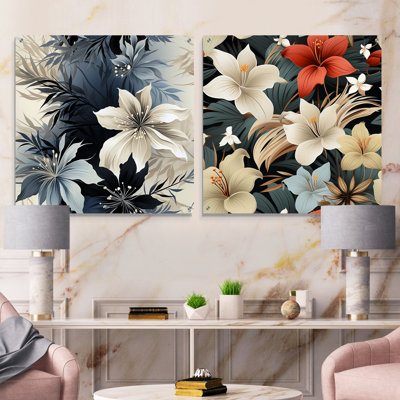 Garet - Coastal Tropical Acrylic Wall Art Glass Set Of 2