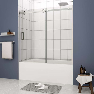 56'' - W x 58'' H Door Framed Tub Door with