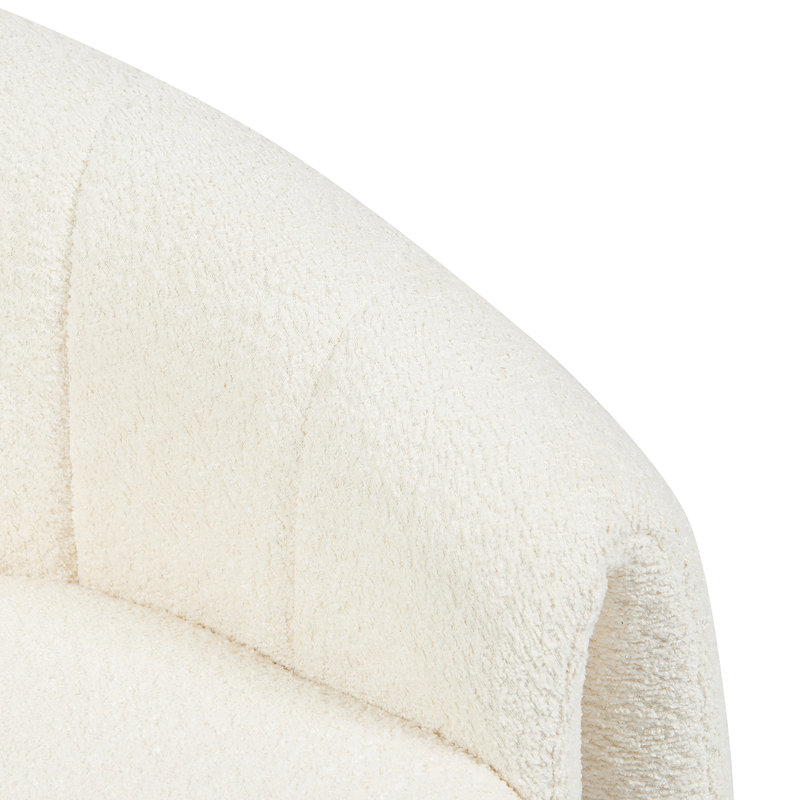 Taylor Textured Fabric Occasional Chair, White