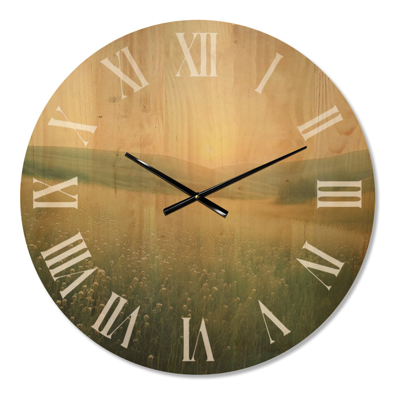 Grande horloge murale minimaliste en bois minimaliste, Large