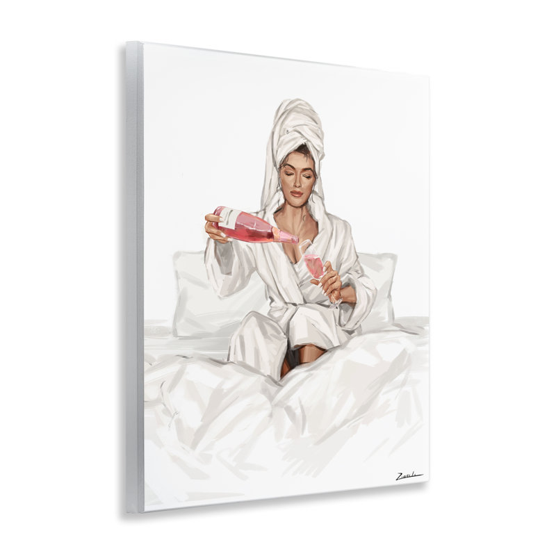 «Versing Rosé Wine in Bed», plaque murale, design par Ziwei Li