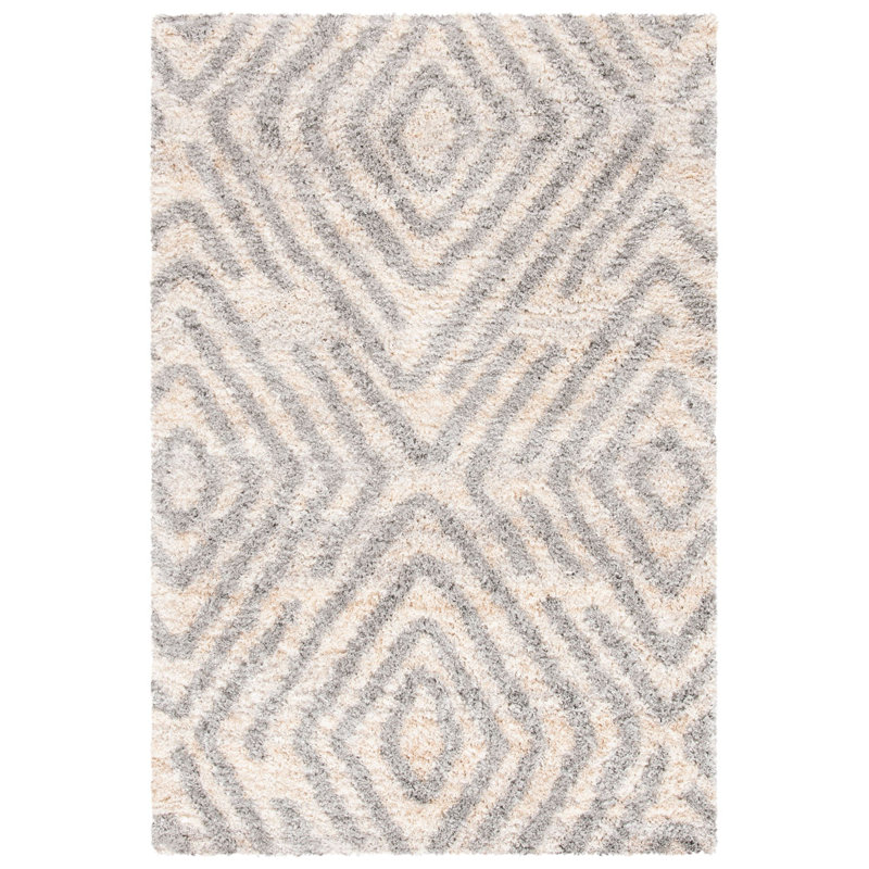 Bakker Shag 200 Performance Geometric Rug, Rectangle 2' x 4'
