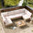Outdoor Patio Furniture Set, 7 Piece Outdoor Sectional Sofa Wicker Patio Conversation Couch Set, All Weather Pe RattanÂ sofa With Table And Cushions For Garden, Poolside, Backyard-1024198693