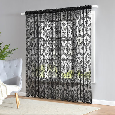 Lisa Lace Sheer Single Curtain Panel