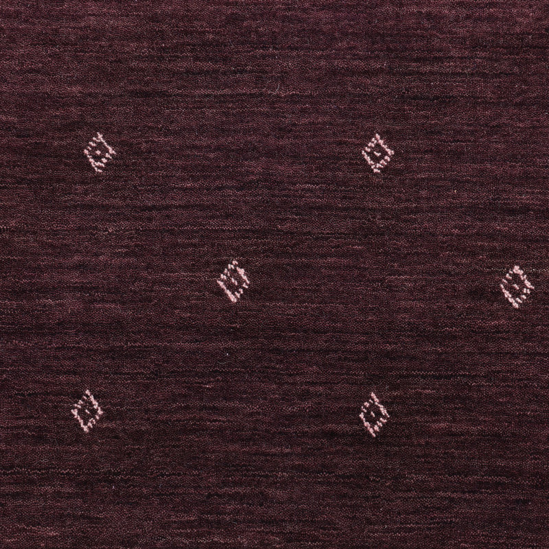 Simi Hand Knotted Cotton/Wool Southwestern Area Rug, Rectangle 8' x 10', Eggplant