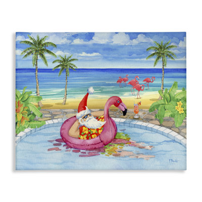 «Santa with Pool Float» par Paul Brent