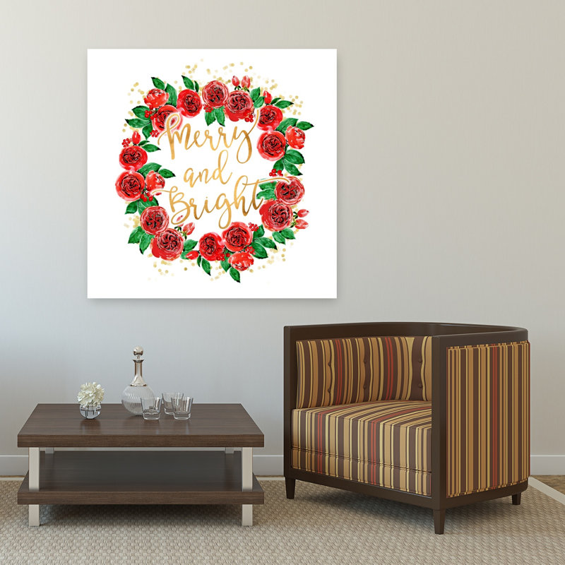 Reproduction d'art mural Merry Bright, Beige, 48" H x 48" W