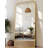 Full Length Mirror, 78"X38" Floor Mirror Freestanding, Arched Floor Standing Large Full Body Mirror With Stand For Bedroom, Hanging Mounted For Living Room, Gold-958234210-958234236
