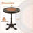 32" Patio Dining Table W/ 1.6" Umbrella Hole & Lid Dpc Tabletop For Backyard
