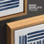 Geometric Line "Navy Blue Stripe Abstract Artwork, Simple Modern Contemporary Bedroom Wall Pictures, Large Framed Canvas Giclee Print 3 Pieces Wall Art Set" 16x24x3 pcs, 24x36x3 pcs -94434517-94434520-119461147