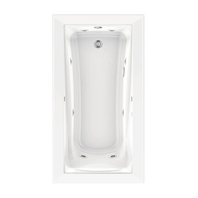 Green Tea 66'' x 36'' Drop-In Whirlpool Fiberglass Bathtub
