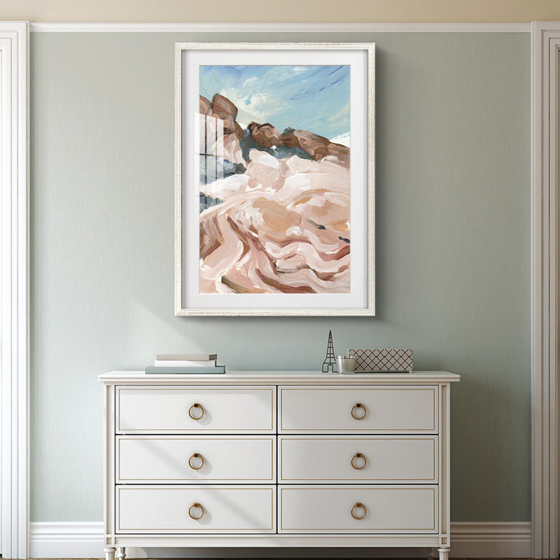Vilfrido - Toile tendue avec châssis, H 28,5 po x l 20,5 po, Blanc