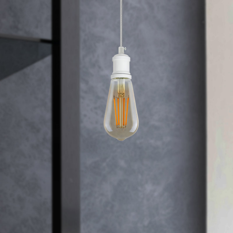 Simoni 1 - Light Simple Pendant, White/Black