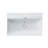 Duravit DuraSquare White Ceramic Rectangular Undermount Bathroom Sink with Faucet and Overflow