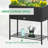 Raised Garden Bed, Elevated Planter Box With Rattan Wicker Look, Tool Storage Shelf-1416791853