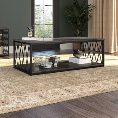 Table basse avec rangement au sol