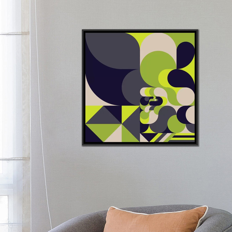 " Moss " by Greg Mably, 18" H x 18" W x 1.5" D, Black Framed Canvas, No Mat