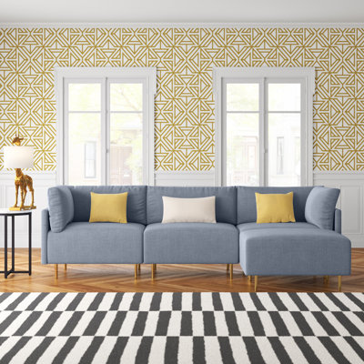 Kelle Upholstered L-Shaped Sectional Reversible