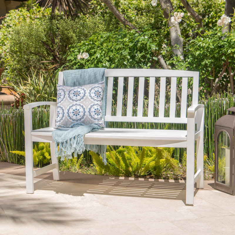 Outdoor Bench, White
