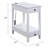 Byzad White Finish Accent Table W/USB