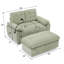 Causeuse inclinable surdimensionnée de 56 po avec repose-pieds avec rangement-2017340656