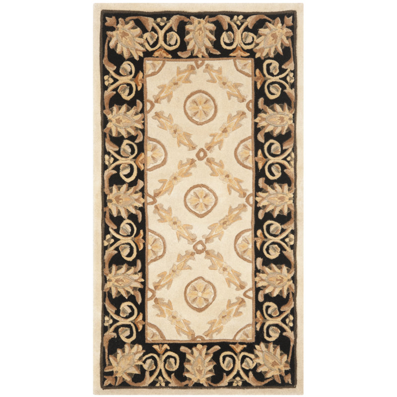 Lyster Oriental Wool Hand Woven Area Rug, Runner 76 x 137 cm