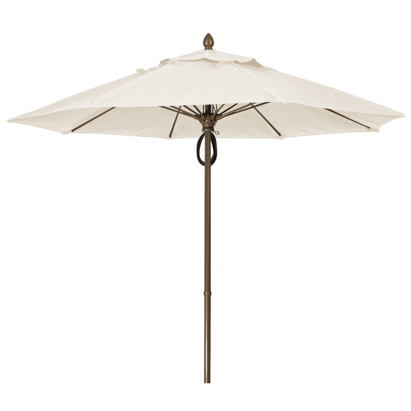 Parasol de marché 9 pi Prestige, Bronze champagne, Sunbrella® naturel