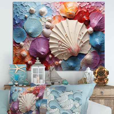 Coquillage côtier tranquillité sur toile