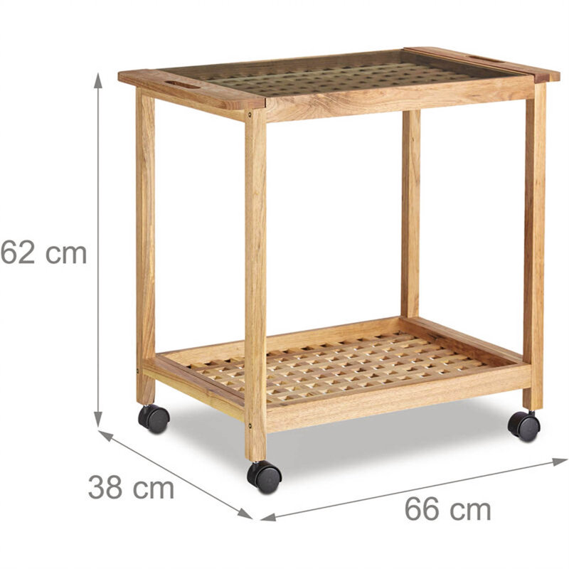 Fie Solid Wood Kitchen Cart