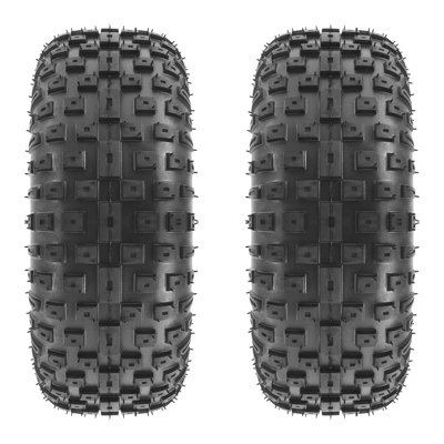 2PCS ATV Tires 4PR off Road Tyre Tubeless Go Kart Tires Rubber Nylon for Go Karts Dune Buggies and off Road Vehicles AT 145/70 6