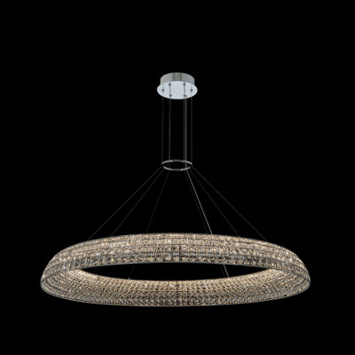 Lustre en chrome / transparent Nuvole 1 LT Allegri