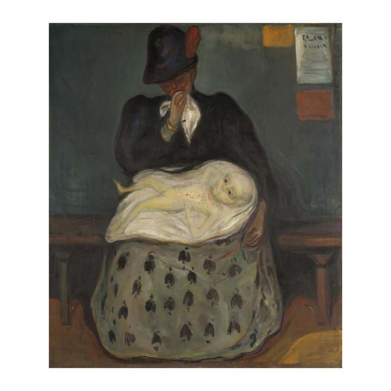 «Inheritance» par Edvard Munch - Estampe numérique, H 40 po x l 32 po