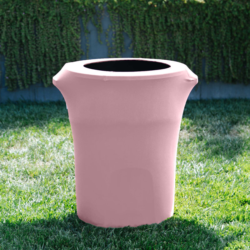 Housse pour poubelle extensible en élasthanne, Rose clair