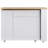 Kitchen Island with Storage on Wheels, Kitchen Cart Table Storage Cabinets, White-563806686