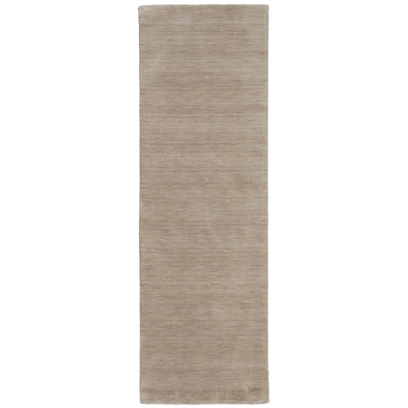 Tapis beige en laine Ameia, Tapis de couloir 2 pi 6 po x 8 pi