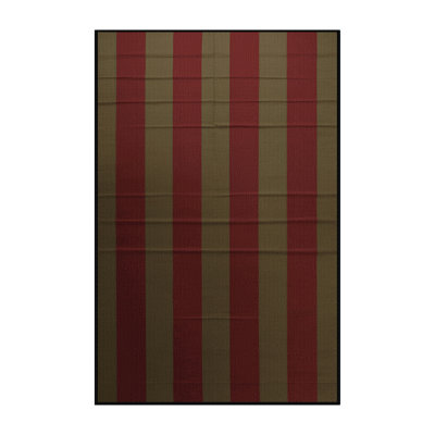 Tapis brun à carreaux lavable à la machine