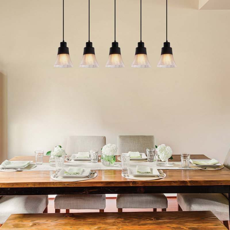 Southam 5 - Light Kitchen Island Pendant, Black