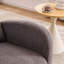 Chaise berçante d'appoint à haut dossier avec repose-pieds pour chambre à coucher ou espace de vie-1401279852