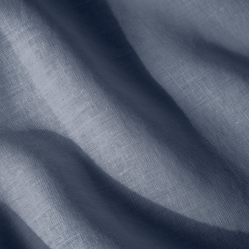 100% Linen Sheet Set, Twin Extra Long Sheet Set with 1 Pillowcase, Indigo