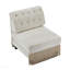 Canapé sans accoudoirs en velours - beige-1524496846