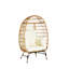 Fauteuil à œufs en osier (excluant la table)-606028042