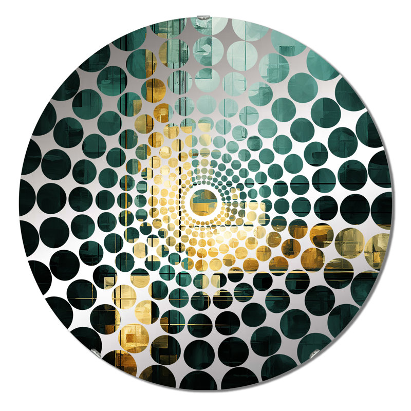 Palombo - Miroir décoratif à cercles concentriques, 23,6 po x 23,6 po