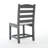 All - Weather 3 Piece Outdoor Bistro Dining : Round Patio Table And 2 Armless Chairs, For Garden Lawn Use, Gray, Seats Frame Person Group