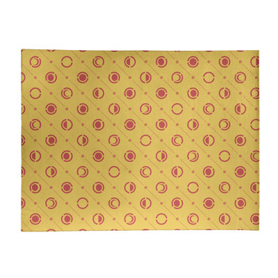 Tapis de zone jaune/rouge moon phases